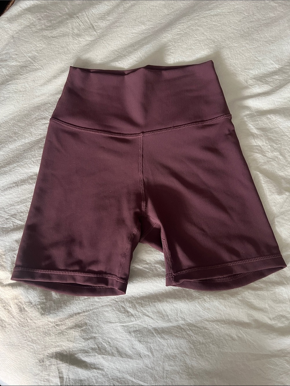 High-Waist Brown Women’s Active Shorts